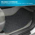 thumbnail image 5 of BDK Premium 4PC Set of Carpet Car Floor Mats with Vinyl Safety Heel Pad for Car, Truck, SUV, Coupe Sedan, Dark Gray (MT-100-DG), 5 of 9