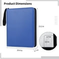 thumbnail image 5 of 900-Pocket Trading Card Binder, Portable Card Binder with Removable Sheets, Sports Card Binder, PU Leather Storage Case with Zipper for Standard-sized Sports Cards, Anime Character Cards, Game Cards, 5 of 6