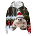 thumbnail image 4 of Women Hoodies Family Christmas Sweatshirt Comfortable Y2K Tops Long Sleeve Womens Hoodie White2, 4 of 4