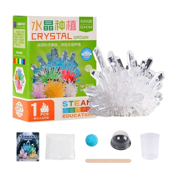 Crystal Growing Science Kit, Crystal Crafting Kit, Personalized Display