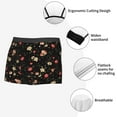 thumbnail image 3 of Honeii Red White Flowers Men's Underwear Boxer Briefs Pack, ComfortSoft Boxer Brief for Men, Moisture-Wicking Breathable-Large, 3 of 5