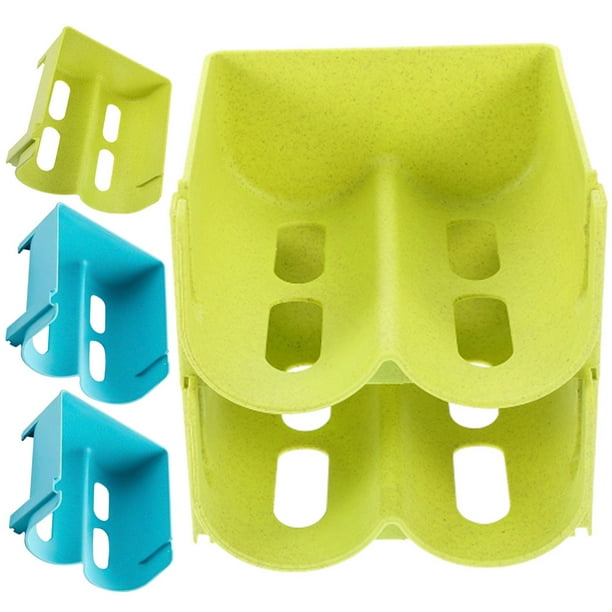 KAKOWELY 4 cajones apilables para refrigerador, contenedores de almacenamiento para bebidas