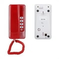 thumbnail image 3 of DEWIN Wall Mount Landline Telephone Extension No Caller ID Home Phone For Hotel Family(Red), 3 of 14