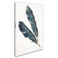 thumbnail image 2 of Trademark Fine Art 'Gold Feathers III Indigo' Canvas Art by Chris Paschke, 2 of 3