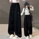 thumbnail image 2 of Odeerbi 5-14 Años Niñas Pantalones de Chándal Workout Athletic Sports Pantalones de Pierna Ancha Primavera Verano Casual Cordón Joggers, 2 of 9