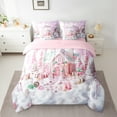 thumbnail image 2 of Manfei Xmas Candy Cnae 7 Pieces Bedding Comforter Set,Girls Dessert Full Bedding Set,Merry Christmas Fitted Sheet Flat Sheet For Kids,Microfiber Bedroom Decor Reversible, 2 of 8