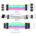 thumbnail image 6 of CIYISON 24-Pin ARGB Extension Cable Dual-way Lighting 5V3P AURA-3Pin GPU 8PinX2,8PinX3, 6 of 9