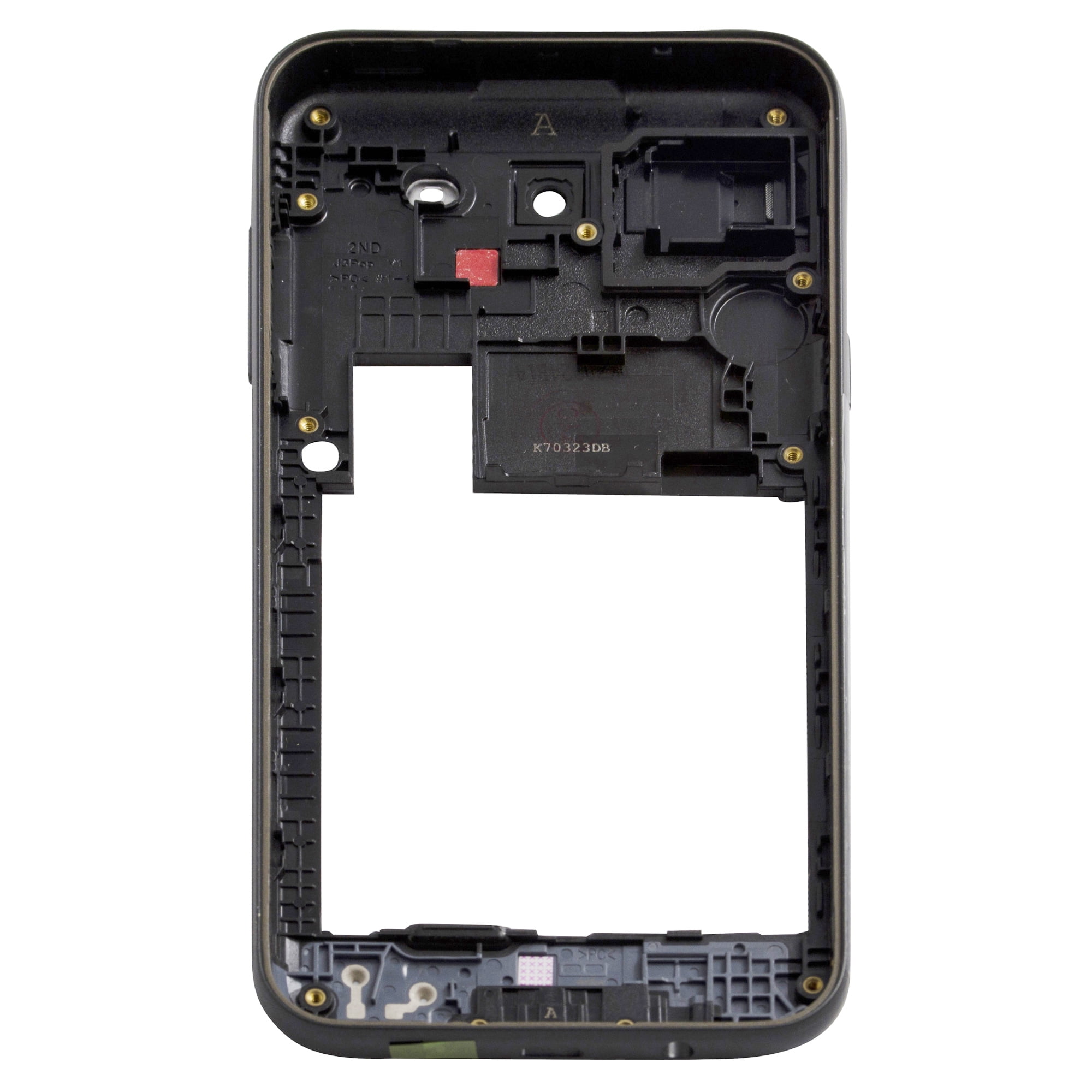 Samsung Galaxy J3 Prime 17 Sm J327w Middle Frame Replacement Black Walmart Canada