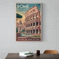 thumbnail image 6 of Retro Rome City Poster Vintage Italian City Tourism Art for Walls Print Poster, 6 of 8
