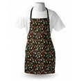 thumbnail image 3 of Floral Apron Nostalgic Romantic Garden Pattern with Little Flowers and Leaves Traditional Look, Unisex Kitchen Bib Apron with Adjustable Neck for Cooking Baking Gardening, Multicolor, by Ambesonne, 3 of 3