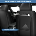 thumbnail image 3 of DIKSOAKR Car Seat Covers Full Set for Ford Explorer 2004-2024 2025 Faux Leather Waterproof Comfort Full Set Car Seat Covers Lumbar Support Seat Cushion Black,Full Set(2 Row 5 Seats), 3 of 9