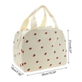 thumbnail image 5 of Unique Bargains 1 Pc Portable Thermal Lunch Bag for Work 10.24"x7.09"x8.27" Pink Beige White,Red, 5 of 5