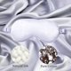 thumbnail image 3 of Máscara de seda de morera para dormir Venda para los ojos con correa elástica Diadema, cubierta suave para los ojos Visera, 3 of 4