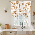 thumbnail image 2 of Tie Up Curtains for Windows Orange Jellyfish Valance Adjustable Balloon Curtain Coral Starfish Seahorse Tie Up Shades for Kitchen Living Room Bedroom Privacy Curtain Drape 34x45 Inch, 2 of 9