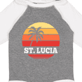 thumbnail image 4 of Inktastic St Lucia Vacation Travel Cruise Boys or Girls Long Sleeve Baby Bodysuit, 4 of 5