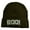 Olive, variant on Halloween Boo Sign Embroidered Cuff Beanie - White OSFM