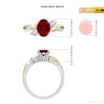 thumbnail image 5 of ANGARA Lab Grown 1.25 Ct Ruby Twisted Vine Engagement Ring for Women in 14K White & Yellow Gold (Size-8x6mm) | July Birthstone, Anniversary, Jewelry Gift for Women | Lab-Grown Ruby Ring, 5 of 8