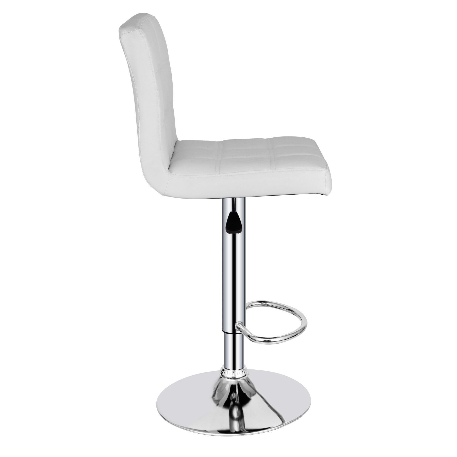 ZenStyle Adjustable Height Swivel Bar Stool, White (Set of 4)