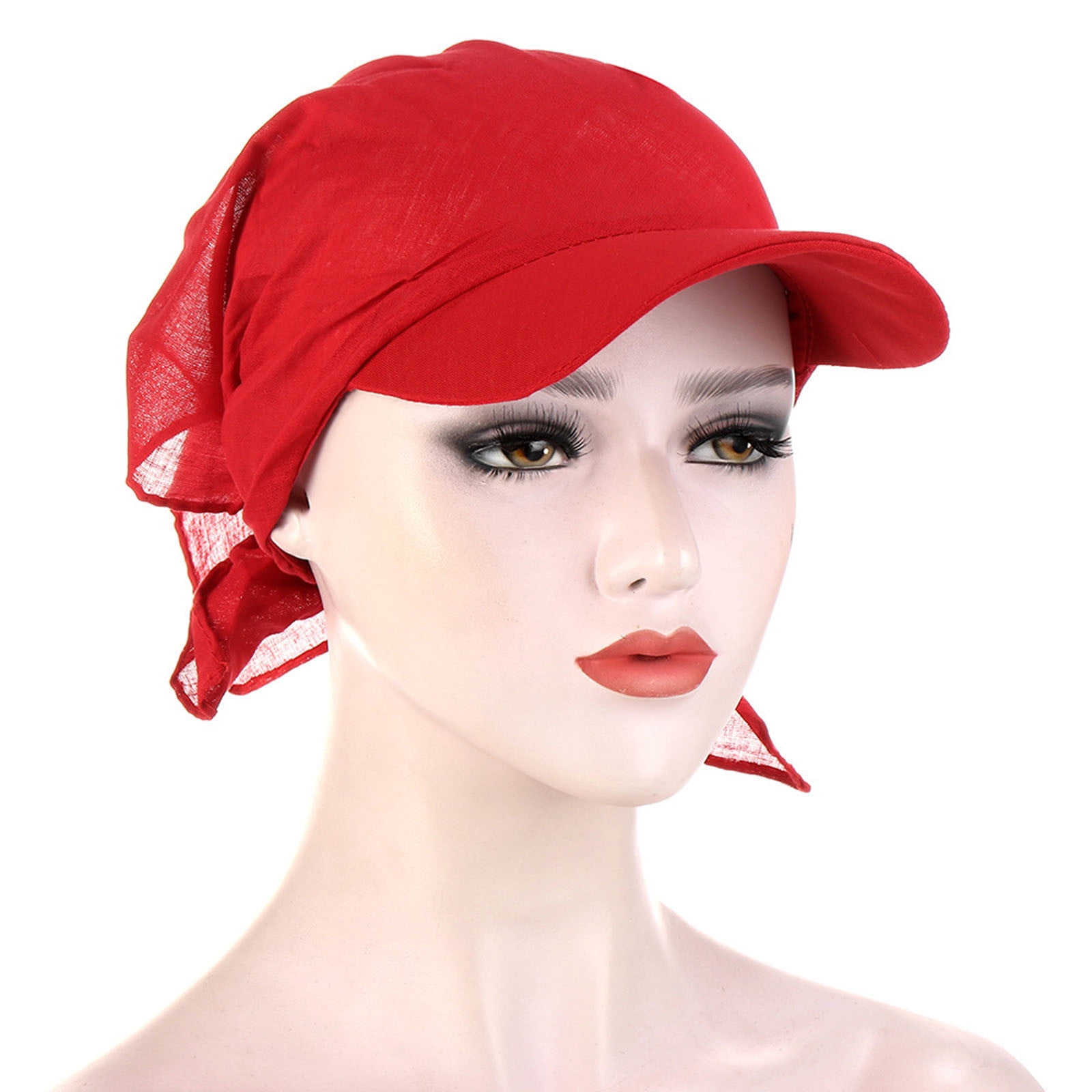 haxmnou women printing sun protection cap head hat