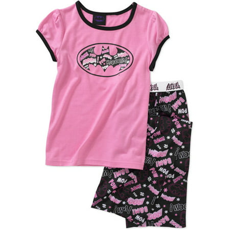 DC Comics Girls' Batman 2 Piece Shirt and Pant Pajama Set - Walmart.com