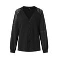 thumbnail image 5 of Vedolay Women's Cardigan Sweaters Trendy Open Front Cardigan Dressy Sweater Jacket Black,M, 5 of 5