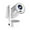 White, variant on YUNAFFT 2025 Newest High-definition Mini Projector - Direct Connect To Mobile Phones Portable For Outdoor Camping