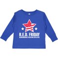 thumbnail image 3 of Inktastic Red Friday Remembering Everyone Deployed with Red American Flag Boys or Girls Long Sleeve Toddler T-Shirt, 3 of 5