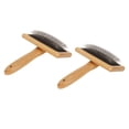 thumbnail image 4 of Pet Slicker Brush, Reasonable Bend Remove Knots 2Pcs Bamboo Slicker Dog Brush  for Dogs, 4 of 7