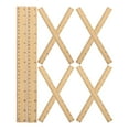 thumbnail image 5 of KHBUAB 10Pcs Wood Measuring Rulers with Clear Markings for Office Art Craft and Mathematical Use, 5 of 7