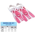 thumbnail image 5 of TUSA Sport Youth Mini-Kleio Hyperdry Mask, Snorkel, & Fins Travel Set, Clear Pink, Medium, 5 of 7