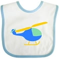 thumbnail image 3 of Inktastic Blue Helicopter Boys or Girls Baby Bib, 3 of 4