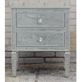 thumbnail image 4 of Wes Mirrored Nightstand, Mirrored Nightstand, Bedroom Nightstand, MDF Nightstand, Mirrored Bedside Table, Silver Nightstand, Two Drawer Nightstand, Living Room Side Table, 4 of 4