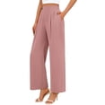 thumbnail image 2 of Suit Pants Women High Waisted Straight Leg Wide Leg Dressy Pant Relaxed Fits Business Office Work Dress Pant Casual Solid Loose Fits Lightweight Comfy Long Trousers, 2 of 7