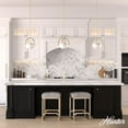 thumbnail image 6 of Hunter Hanging Globe Pendant Light - Modern Lighting Fixture for Kitchen Island, Bedroom, or Living Room, Customizable Hanging Options for Ceiling, Cased White Glass - Wedgefield 19234, Alturas Gold, 6 of 8