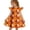 Orange, variant on Grblisyd Halloween Girls Dresses Size 10-12 Summer Cute Pumpkin Ghost Print A Line Dress Flutter Sleeveless Crew Neck Girl Fashion Casual Dresses