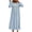 Blue1, variant on LIaqionyy Women's Nightgown Comfortable Nightshirt Long Sleeve Pajama Dress Soft Loungewear Sleepwear
