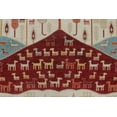 thumbnail image 2 of Aria Benjy Ivory/Red Rug, 8'11" x 11'7", 2 of 5
