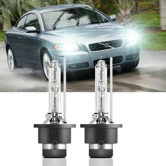 2 Pcs D2S 35W 6000K HID Xenon Replacement Low/High Beam Headlight Lamp Bulbs
