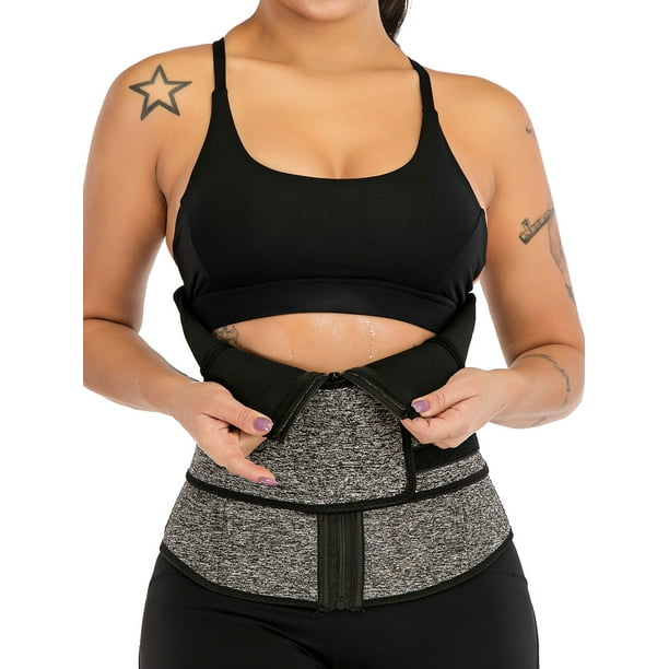 LELINTA Womens Waist Trainer Slimming Body Shaper Belt Sport Girdle Waist  Trimmer Hot Sweat Neoprene Belt 