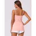 thumbnail image 4 of DARING DIVA Women's Tank Top with Built in Bra Adjustable Spaghetti Strap S Pink, 4 of 6