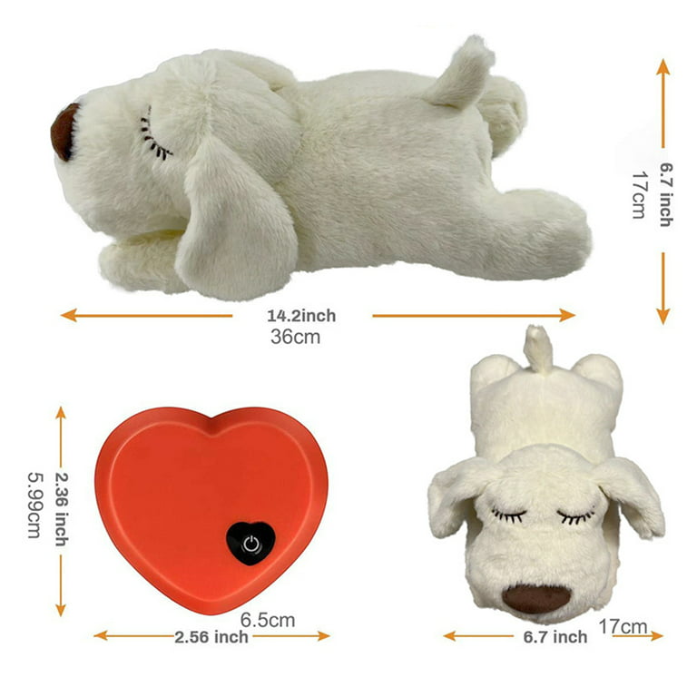 Z-vine Dog Toy Heartbeat Plush Toys for Dogs - Helps with Dog Anxiety,  Separation, Stress Relief