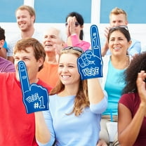 Large Foam Pointing Finger for Sports Fans, 46x23x0.5cm EVA Foam Hand, Comfortable Grip, Multiple Colors, Screen Printed, Durable Cheering Accessory for Game Day, 28g, 1 Pack