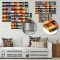 thumbnail image 4 of Designart "Colorful Patterns in the Cityscape III" Architecture Metal Wall Art, 4 of 5