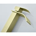 thumbnail image 6 of Single handle single hole waterfall spout bathroom vessel sink faucet with deck plate, 6 of 10