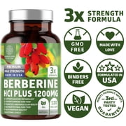N1N Premium Berberine Plus to Support Anti-Aging, Cellular Health, Energy and Digestion, 120 Caps