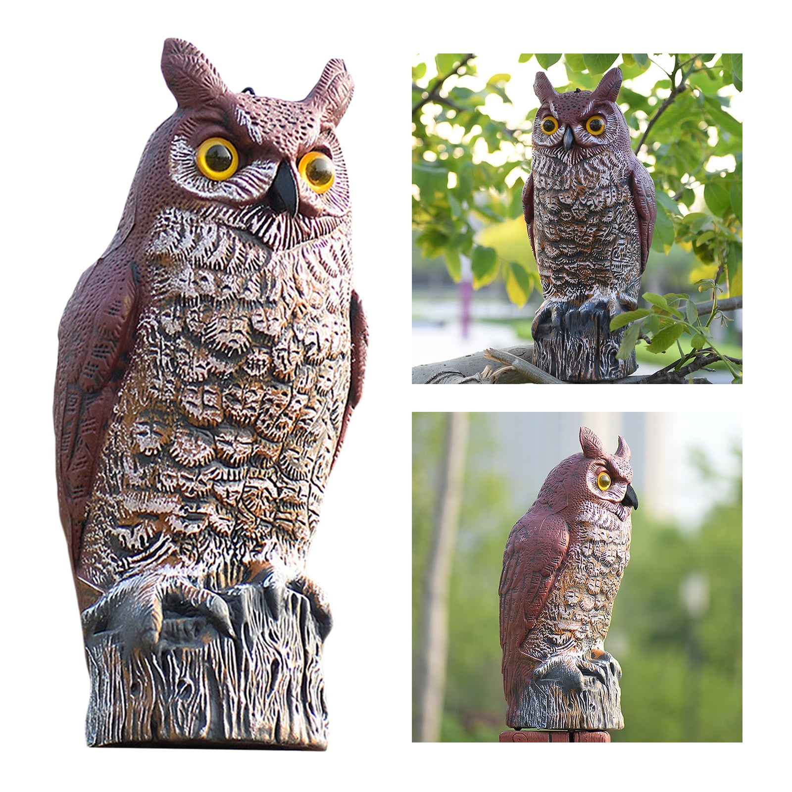 Owl Decoy, Owls, Outdoor Owl Statue, Garden crows, Garden Decoy