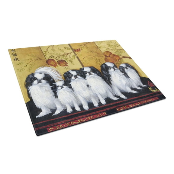 Carolines Treasures MH1060LCB Japanese Chin Tea House Glass Cutting Board- Large