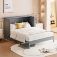 thumbnail image 5 of Full Size Solid and Stable Murphy Bed with Large Drawers (Gray), 5 of 15