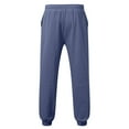 thumbnail image 5 of Zszcpp Summer Pants For Mens 2025 Solid Color Loose Nine Minute Cuffed Leisure Daily Life Trousers Casual Trouser, 5 of 5