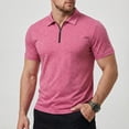 thumbnail image 2 of LTTVQM Men's Quarter Zip Pullover 2026 Mock Neck Quilted Sweatshirt Fleece Lightweight Casual Zipper Golf Shirts Pink 3XL, 2 of 6